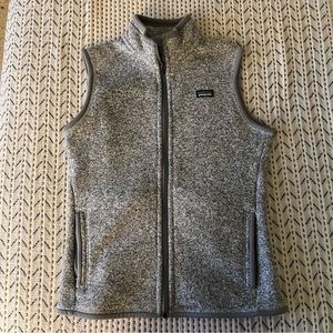 Women's Better Sweater Fleece Vest, Medium, Birch White (Grey)